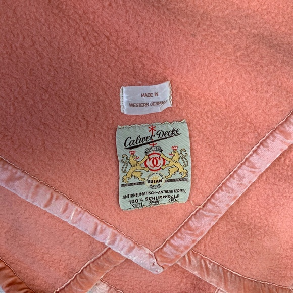 Calwer Decke Vintage 100% Virgin Wool Blanket made in West Germany - Picture 2 of 5